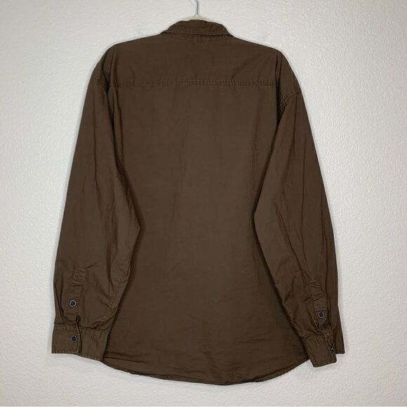 Timberland 100% Cotton Brown Button Down Men’s Shirt, Size 2XL - Picture 7 of 11